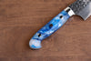 Yu Kurosaki Senko Ei SG2 Hammered Gyuto 180mm Blue white Acrylic Handle - Seisuke Knife - Slide 6