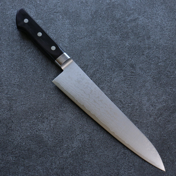 Seisuke VG10 Damascus Gyuto 210mm Black Pakka wood Handle - Seisuke Knife