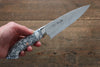 Takeshi Saji SRS13 Hammered Petty-Utility 135mm WhiteBlack Stone Handle - Seisuke Knife - Slide 5