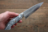 Takeshi Saji SRS13 Hammered Petty-Utility 135mm WhiteBlack Stone Handle - Seisuke Knife - Slide 9