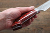 Takeshi Saji SRS13 Hammered Petty-Utility 135mm Red Micarta Handle - Seisuke Knife - Slide 12