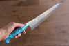 Yu Kurosaki Senko Ei SG2 Hammered Gyuto 270mm Turquoise Handle - Seisuke Knife - Slide 7