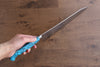 Yu Kurosaki Senko Ei SG2 Hammered Gyuto 270mm Turquoise Handle - Seisuke Knife - Slide 8