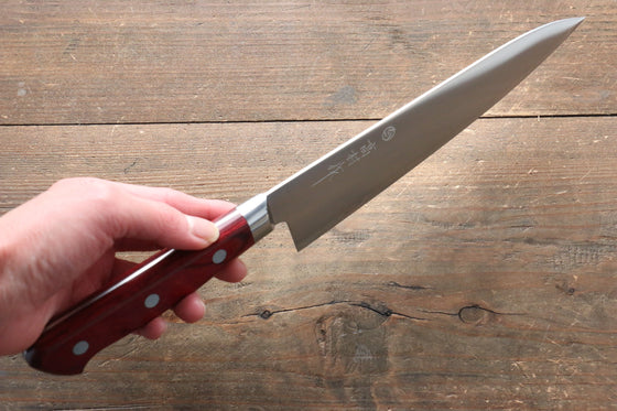 Takamura Knives SG2 Gyuto 180mm with Red Pakkawood Handle - Seisuke Knife