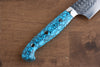 Yu Kurosaki Senko Ei SG2 Hammered Sujihiki 270mm Turquoise Handle - Seisuke Knife - Slide 6