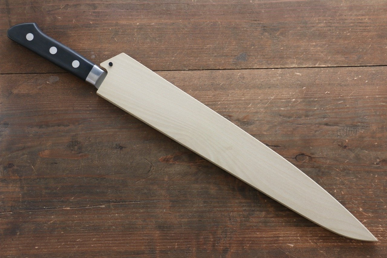 Magnolia Saya Sheath for Sujihiki Knife with Plywood Pin - 300mm - Seisuke Knife