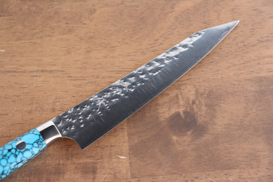 Yu Kurosaki Senko Ei SG2 Hammered Petty-Utility 150mm Turquoise Handle - Seisuke Knife