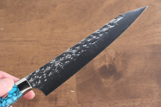 Yu Kurosaki Senko Ei SG2 Hammered Petty-Utility 150mm Turquoise Handle - Seisuke Knife