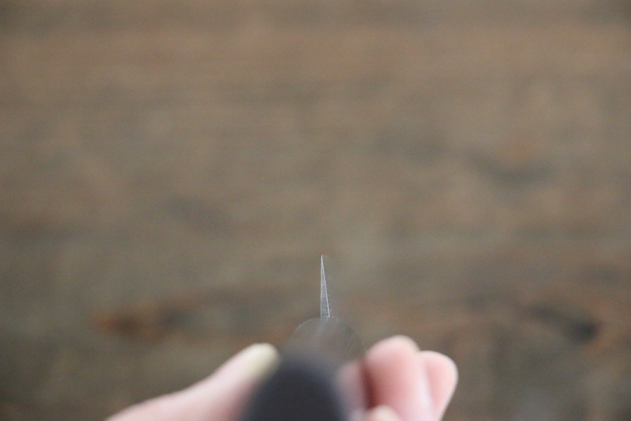 Sakai Takayuki AUS10 45 Layer Damascus Japanese Chef's Petty Knife 150mm with Shitan Handle - Seisuke Knife