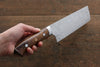 Takeshi Saji SG2 Diamond Finish Nakiri 170mm Ironwood Handle - Seisuke Knife - Slide 7