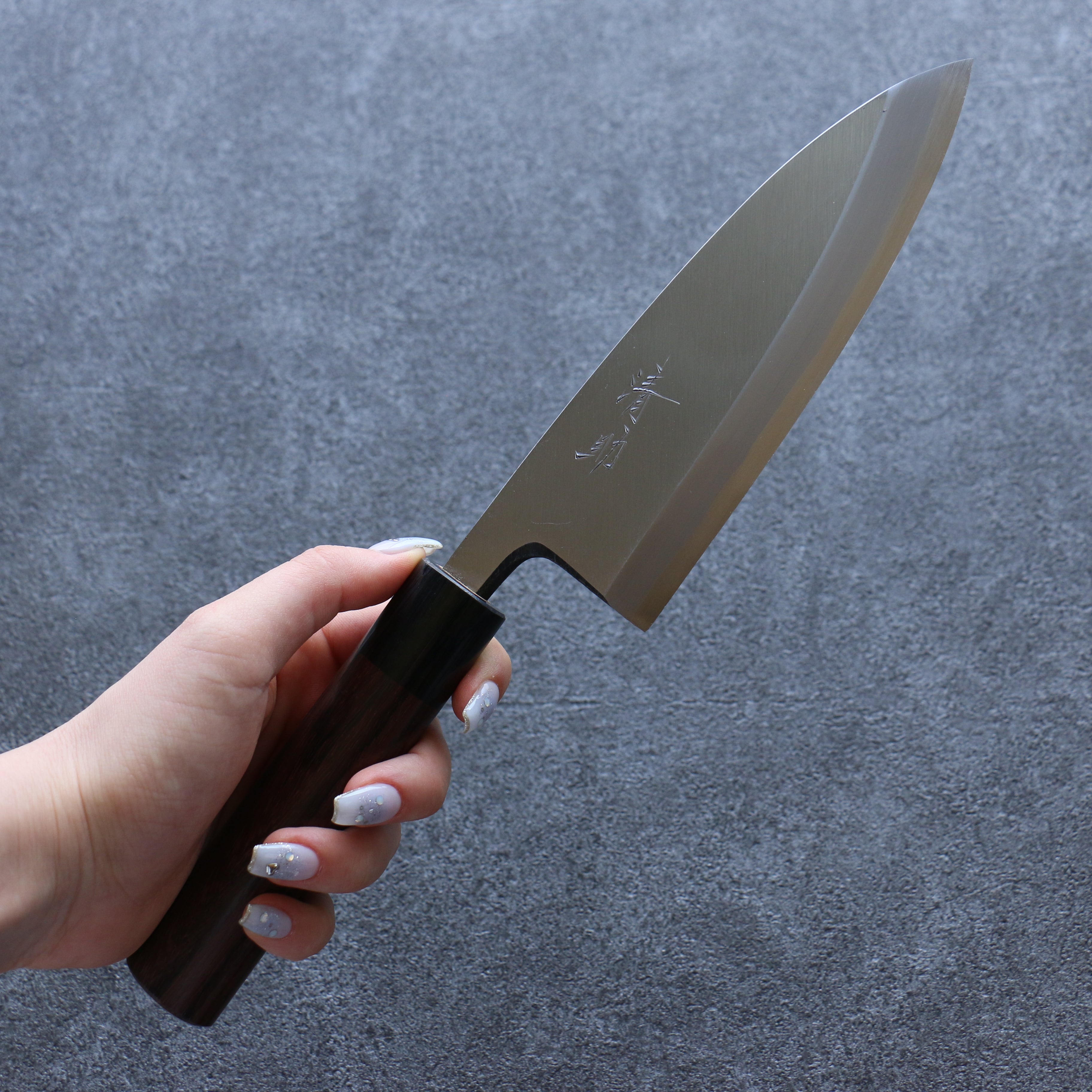 Seisuke Blue Steel Kasumitogi Deba 150mm Rosewood Handle - Seisuke Knife