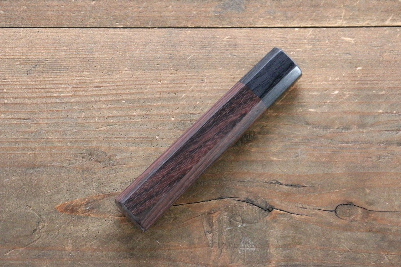 Octagonal Shitan Rosewood Knife Handle (Petty 150mm) - Seisuke Knife