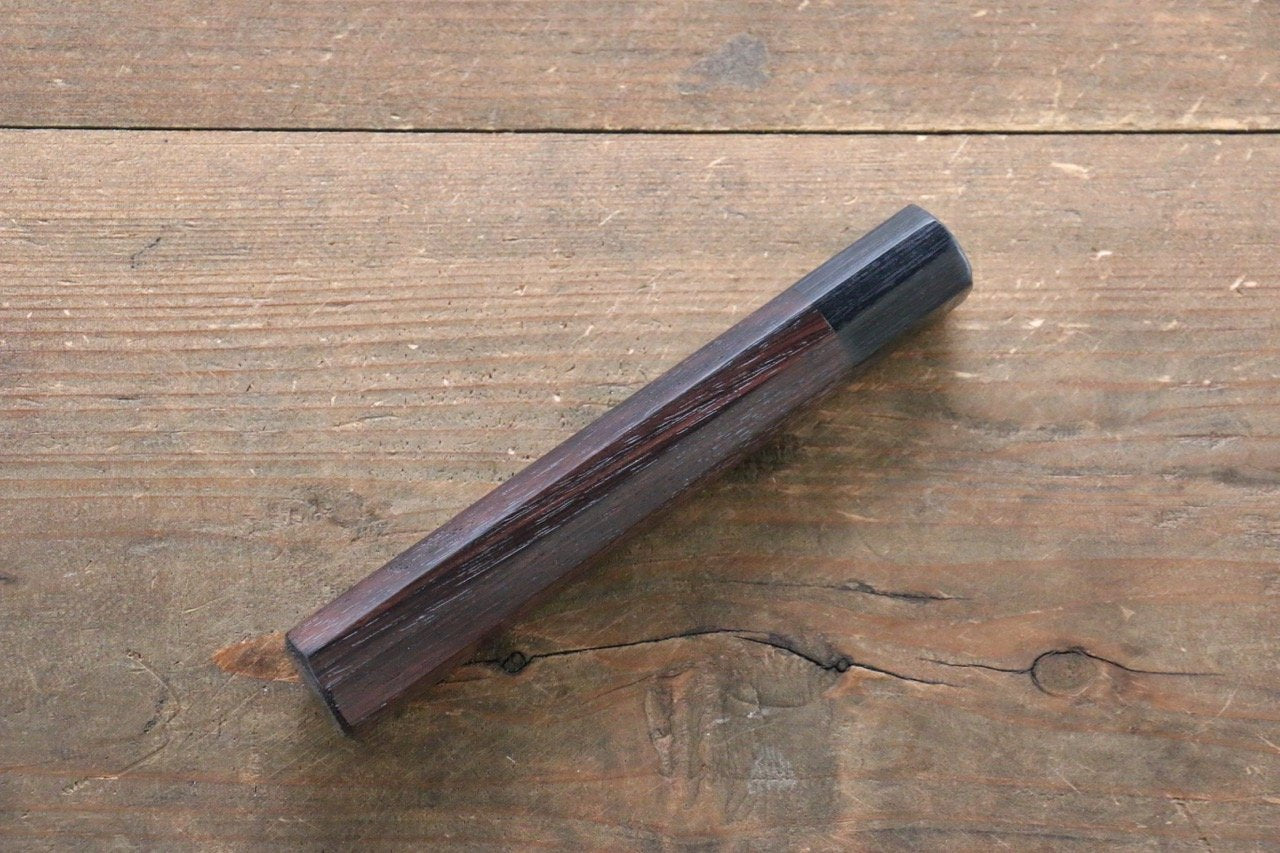 Octagonal Shitan Rosewood Knife Handle (Gyuto 210mm) - Seisuke Knife