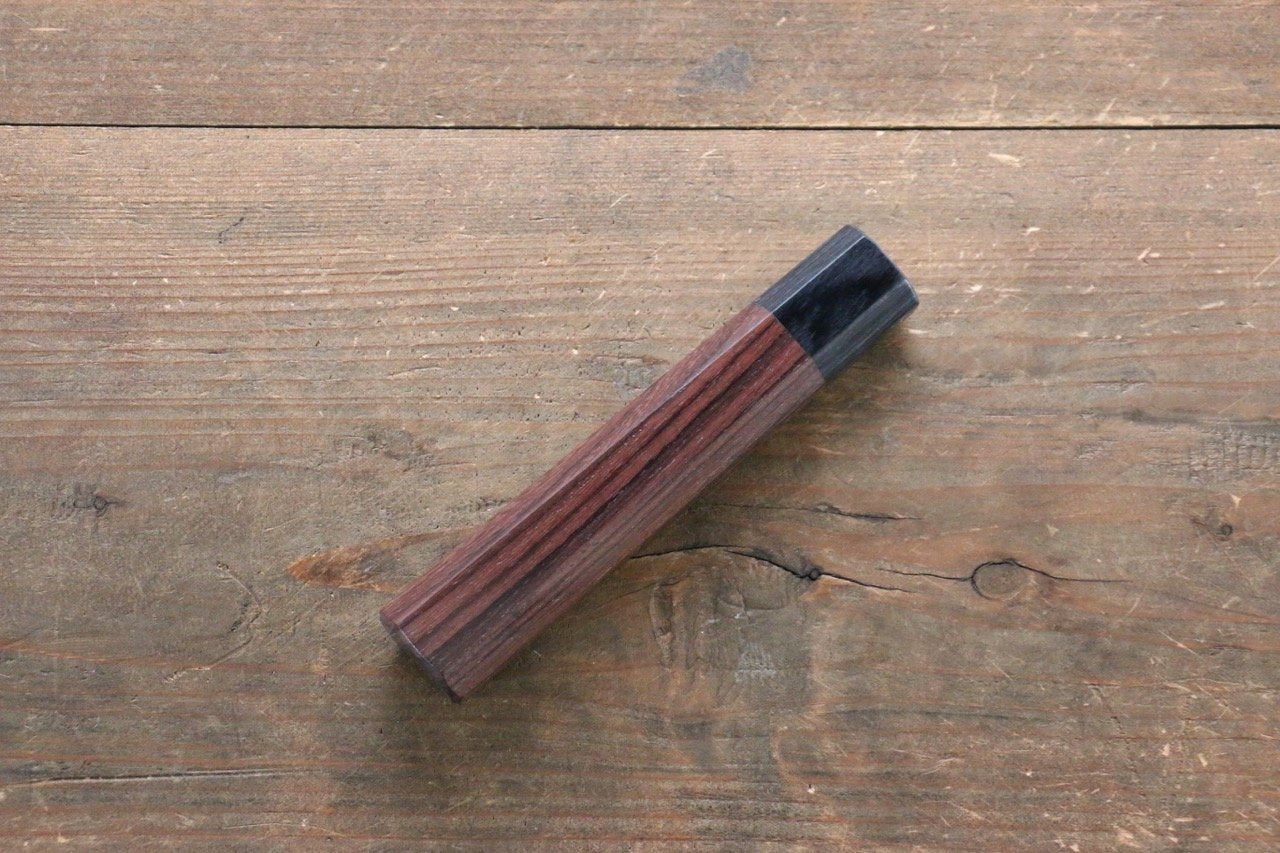 Octagonal Shitan Rosewood Knife Handle (Gyuto 180mm) - Seisuke Knife
