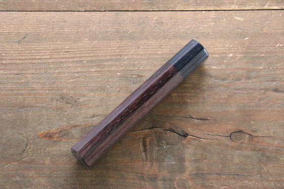 Octagonal Shitan Rosewood Knife Handle (Nakiri 165mm) - Seisuke Knife