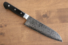  Seisuke VG10 8 Layer Damascus Migaki Finished Santoku 165mm Black Pakka wood Handle - Seisuke Knife