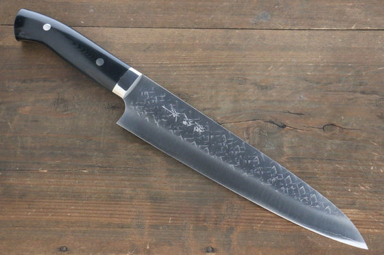 Takeshi Saji SRS13 Hammered Gyuto 240mm Black Micarta Handle - Seisuke Knife