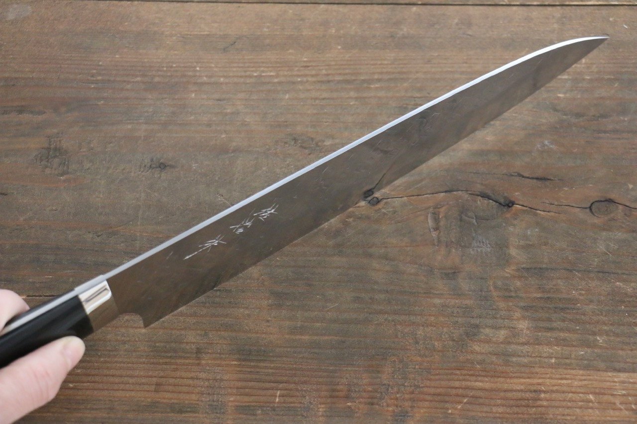 Takeshi Saji SRS13 Hammered Gyuto 240mm Black Micarta Handle - Seisuke Knife