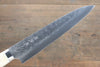 Takeshi Saji SRS13 Hammered Gyuto 240mm Cow Bone Handle - Seisuke Knife - Slide 4