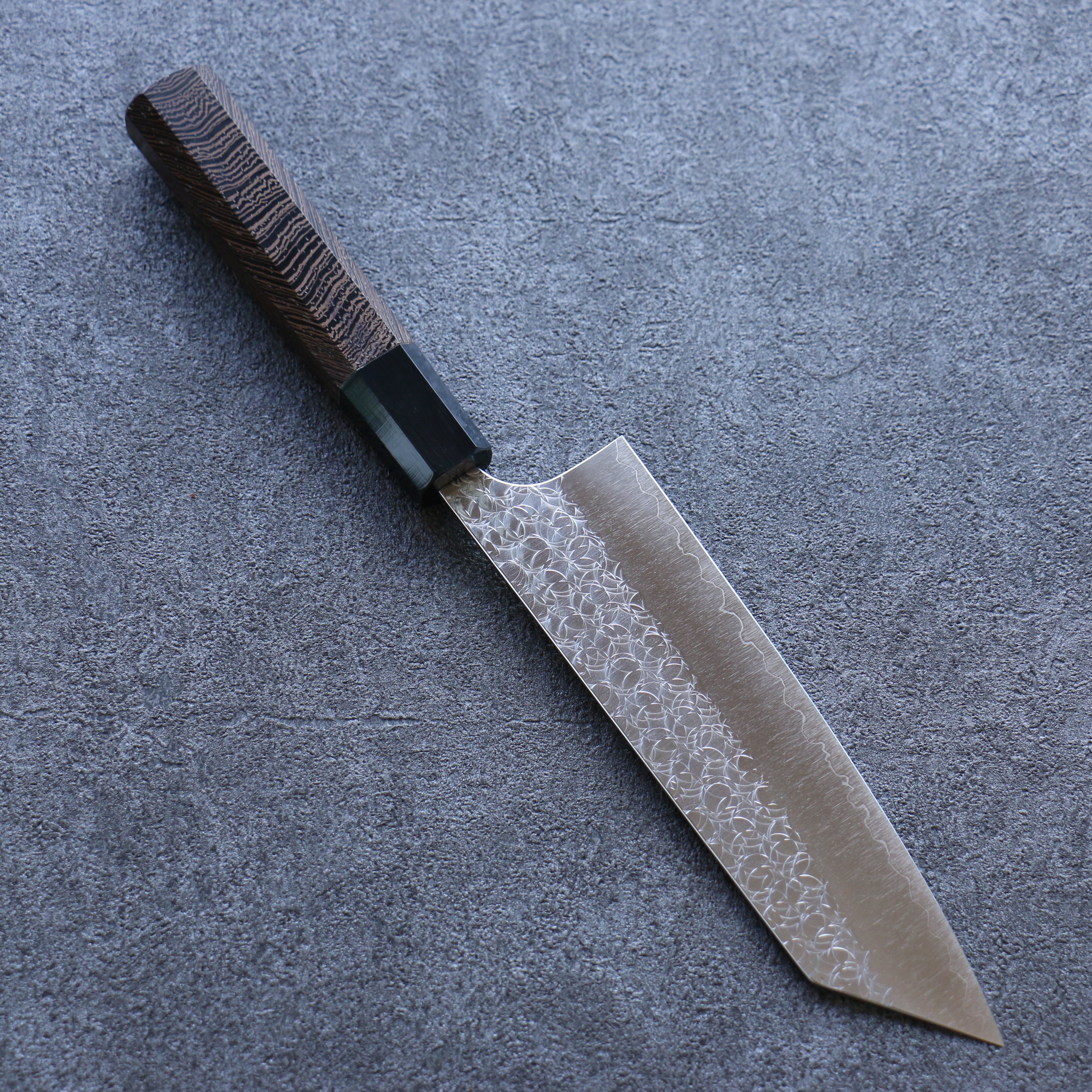Yoshimi Kato Minamo SG2 Hammered Bunka 170mm Wenge Handle - Seisuke Knife