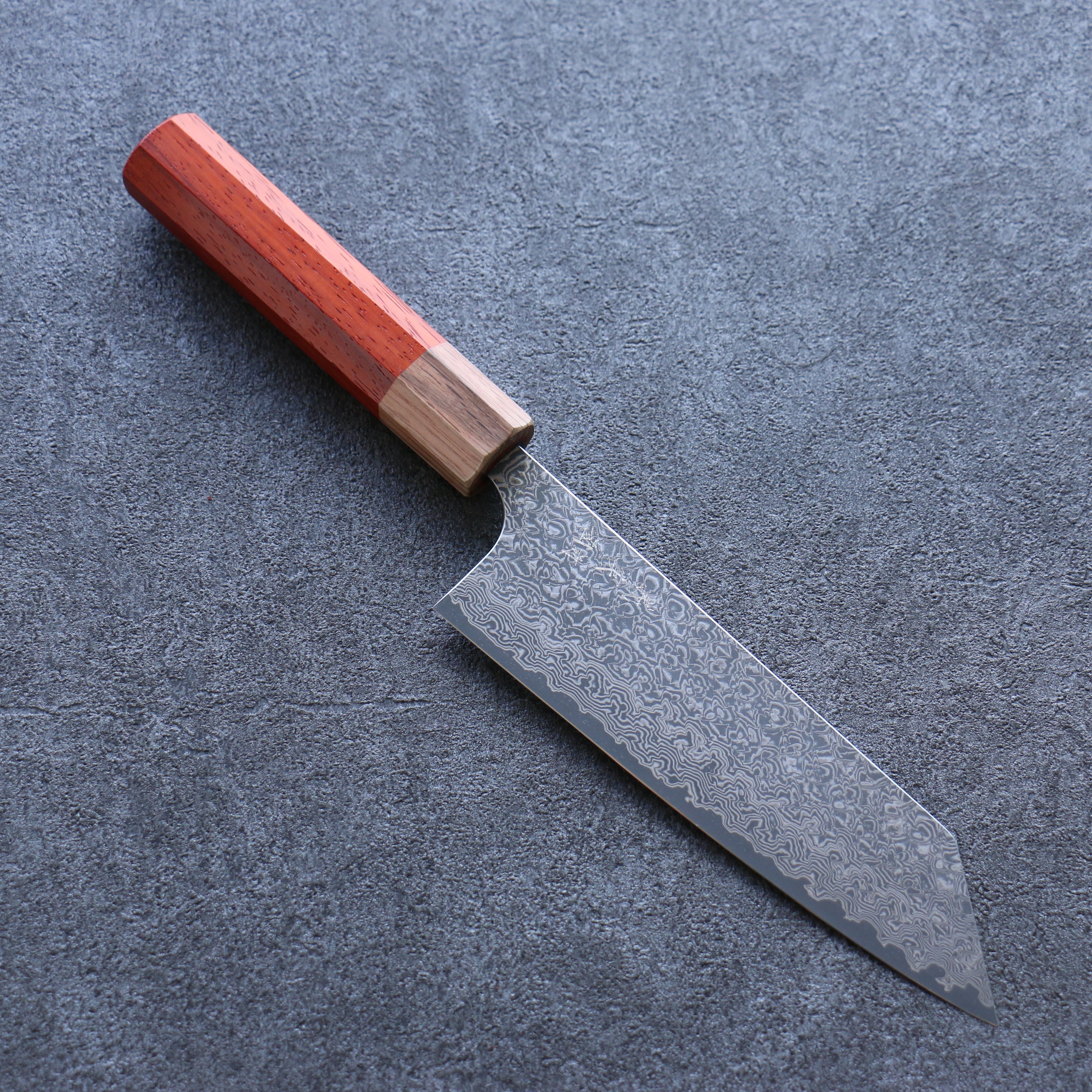 Yoshimi Kato VG10 Damascus Bunka 170mm Padoauk Handle - Seisuke Knife