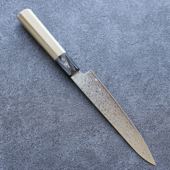 Misuzu AUS10 Damascus Migaki Finished Petty-Utility 150mm Magnolia Handle - Seisuke Knife