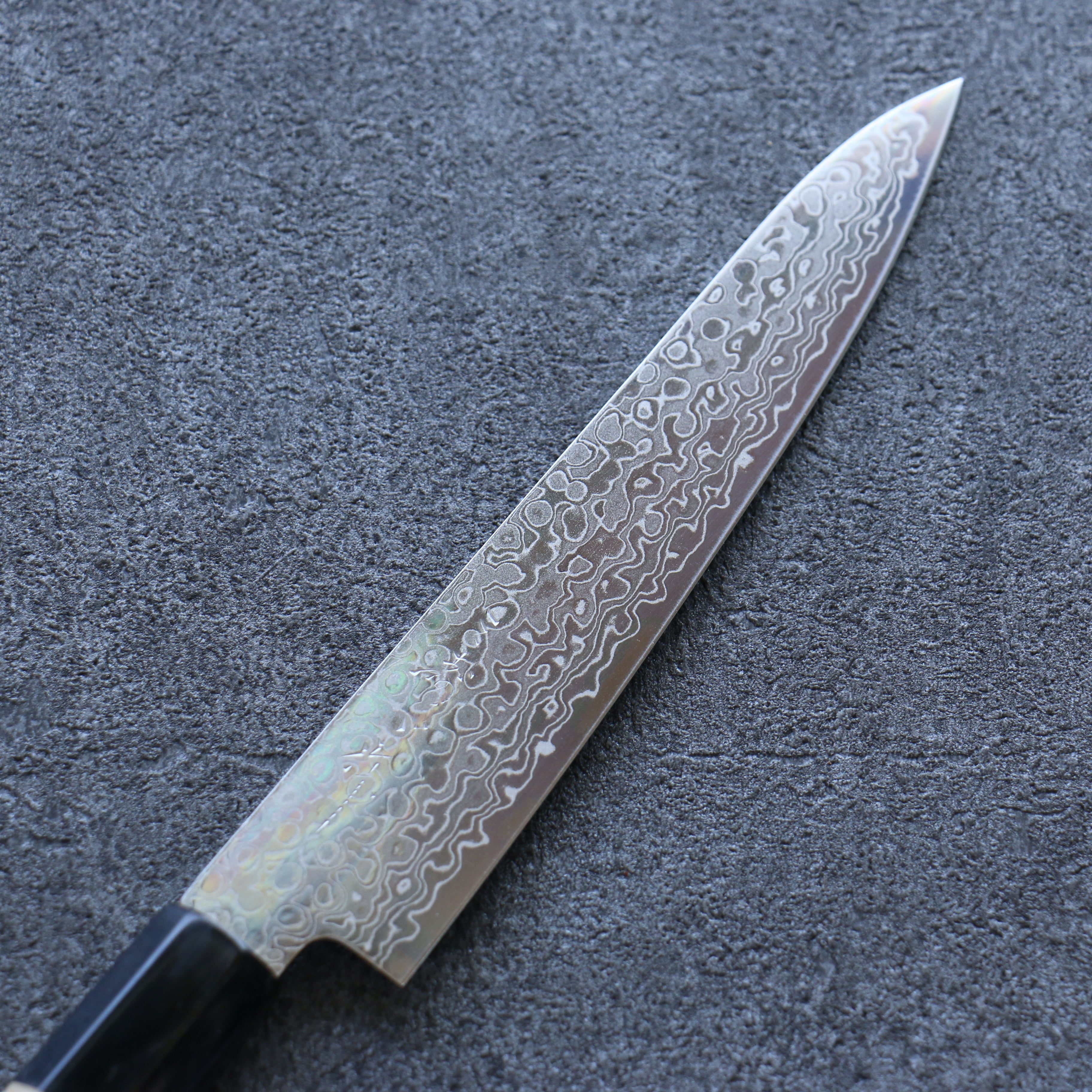 Misuzu AUS10 Damascus Migaki Petty-Utility 150mm Magnolia Handle - Seisuke Knife