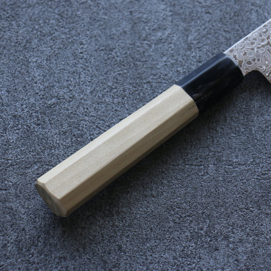 Misuzu AUS10 Damascus Migaki Finished Petty-Utility 150mm Magnolia Handle - Seisuke Knife