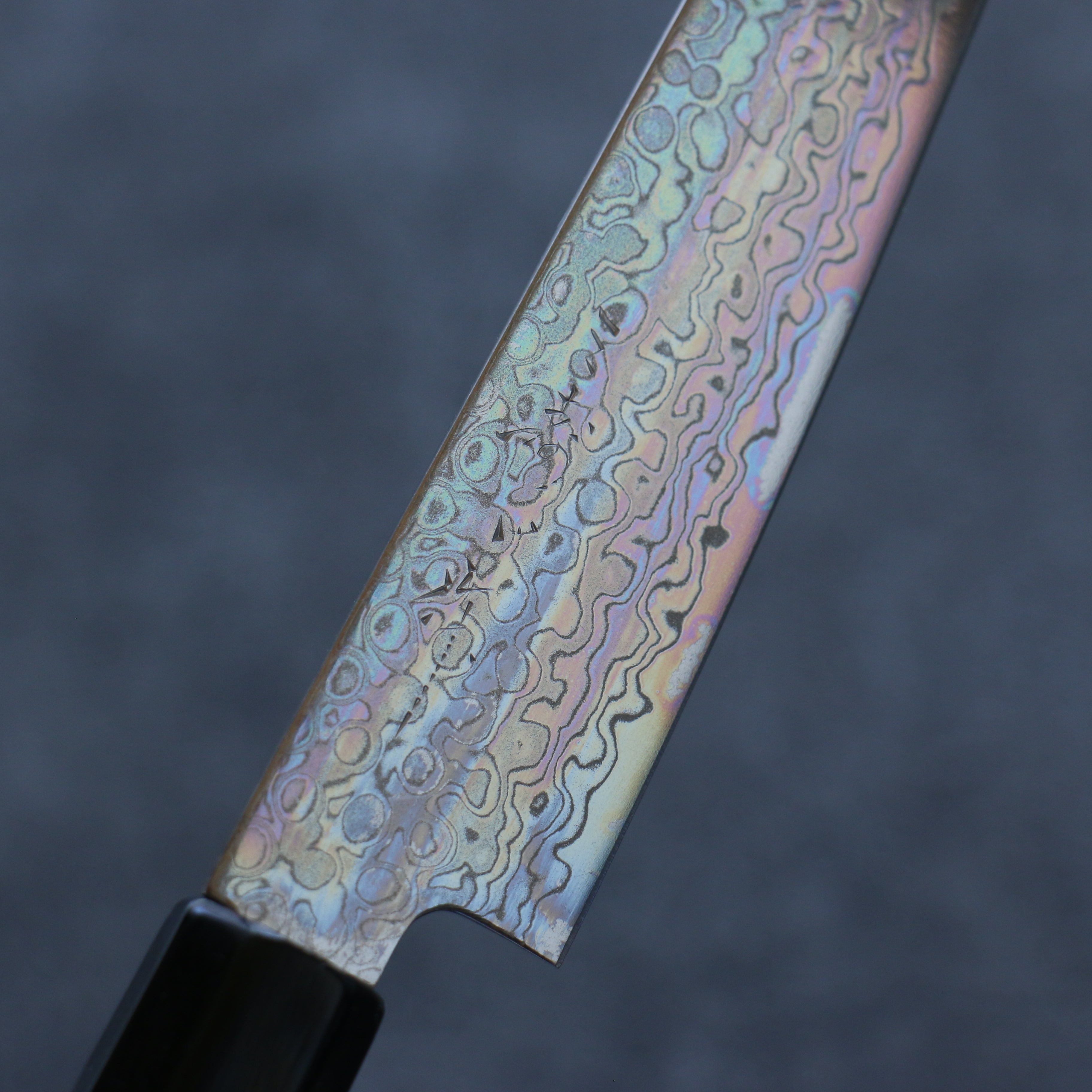 Misuzu AUS10 Damascus Migaki Petty-Utility 150mm Magnolia Handle - Seisuke Knife