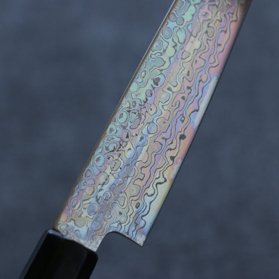 Misuzu AUS10 Damascus Migaki Finished Petty-Utility 150mm Magnolia Handle - Seisuke Knife