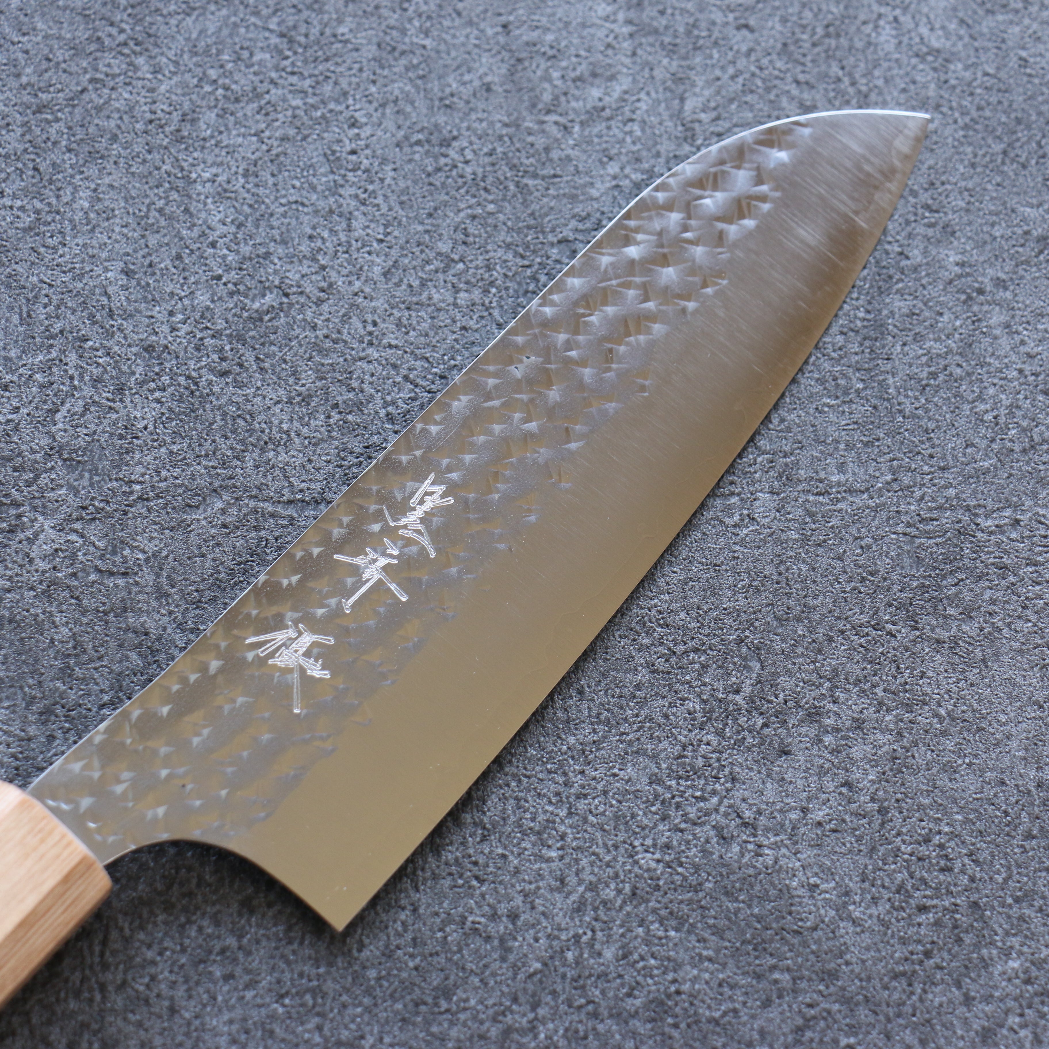 Yu Kurosaki Senko Ei SG2 Hammered Santoku 165mm Shitan Handle - Seisuke Knife