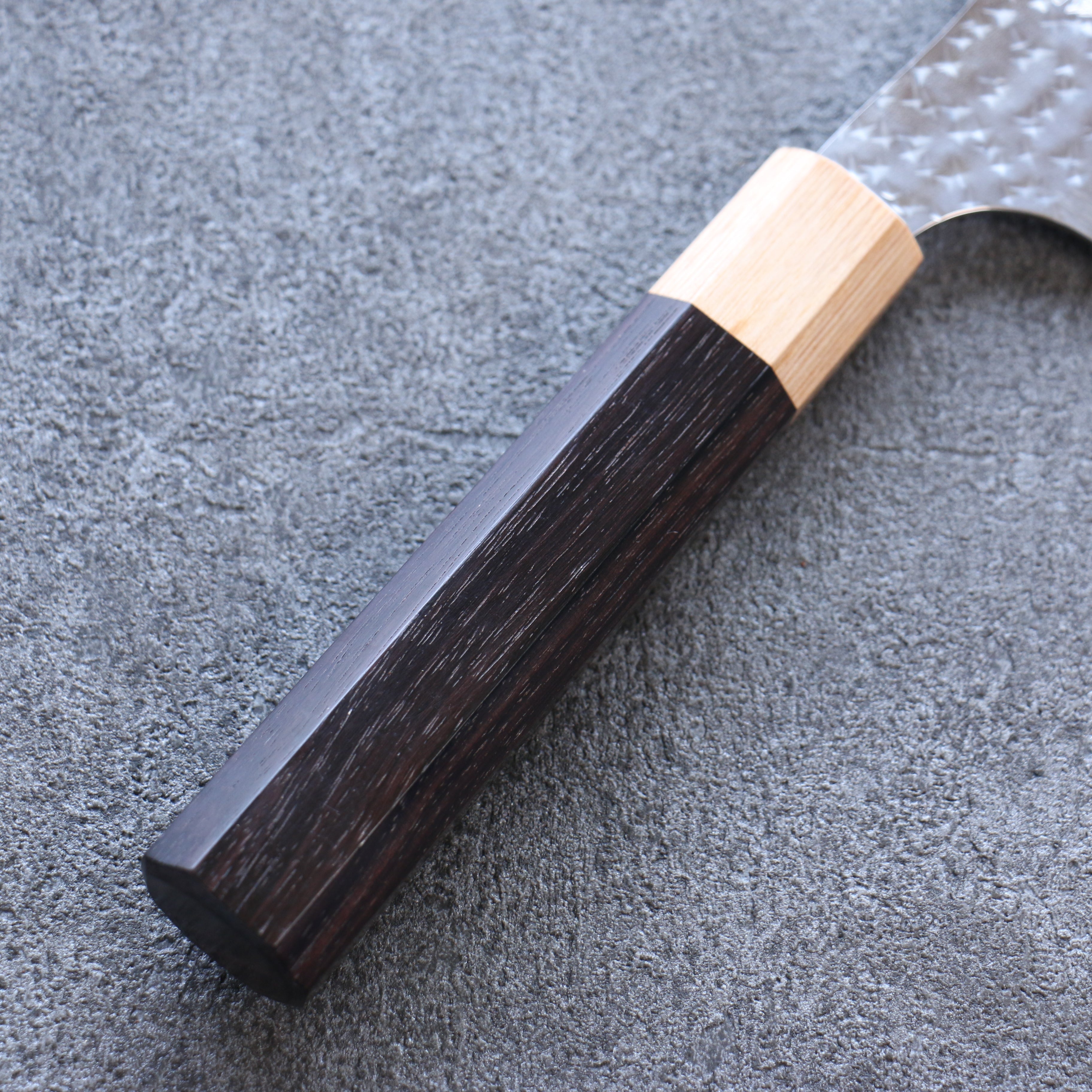 Yu Kurosaki Senko Ei SG2 Hammered Santoku 165mm Shitan Handle - Seisuke Knife