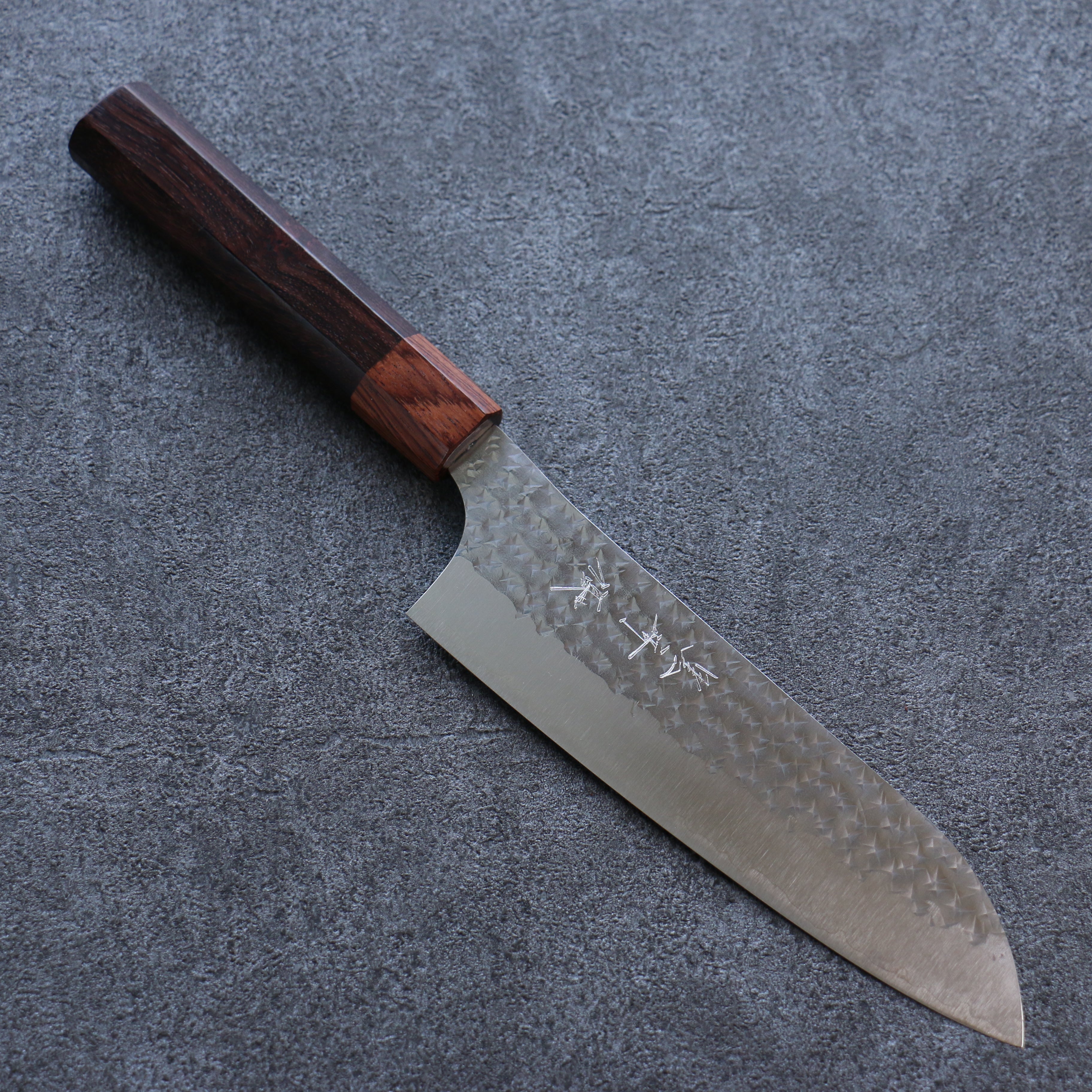 Yu Kurosaki Senko Ei SG2 Hammered Santoku 165mm Honduras Handle - Seisuke Knife