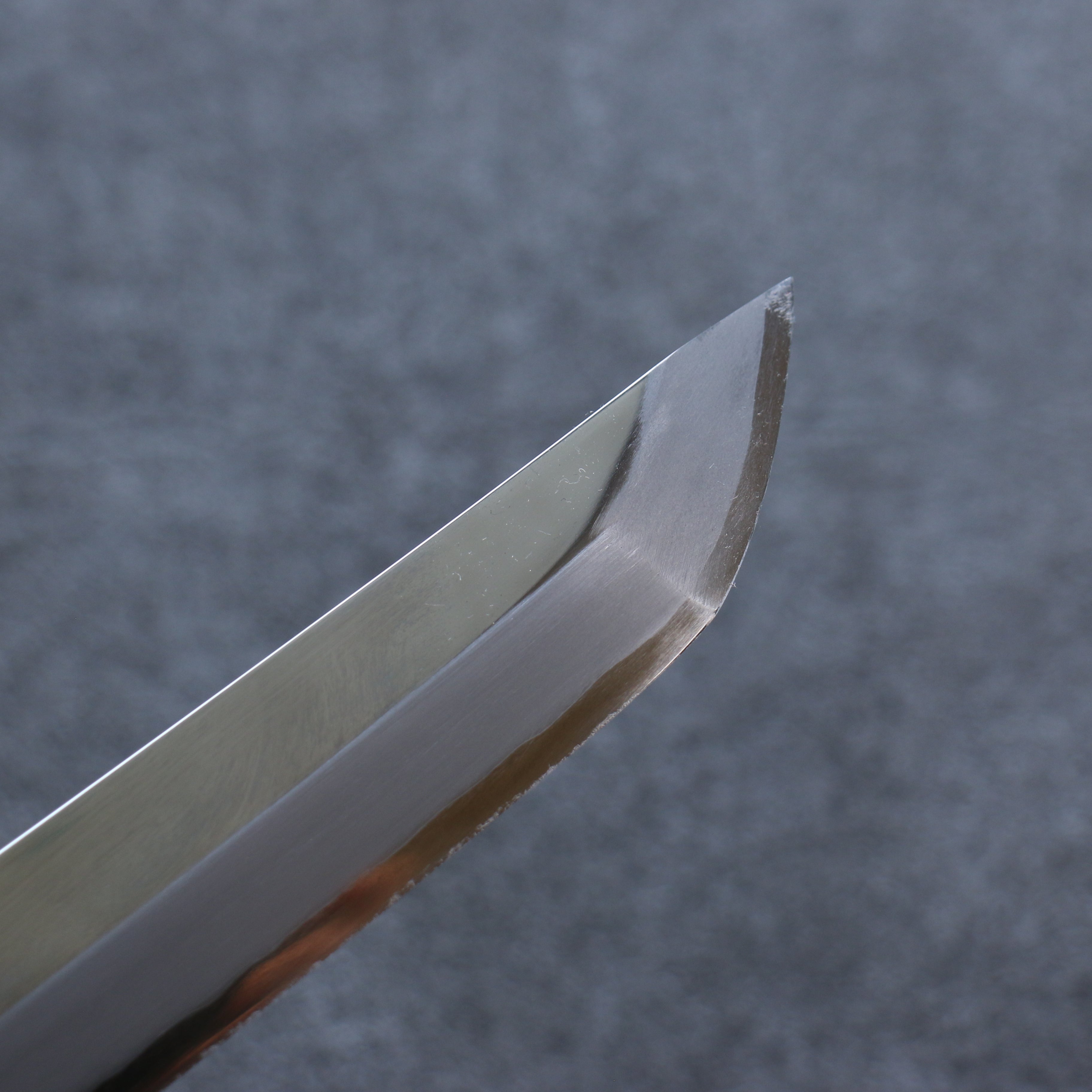 Sakai Takayuki Zangetsu Silver Steel No.3 Mirrored Finish Sakimaru Yanagiba 330mm Ebony Wood Handle with Sheath - Seisuke Knife