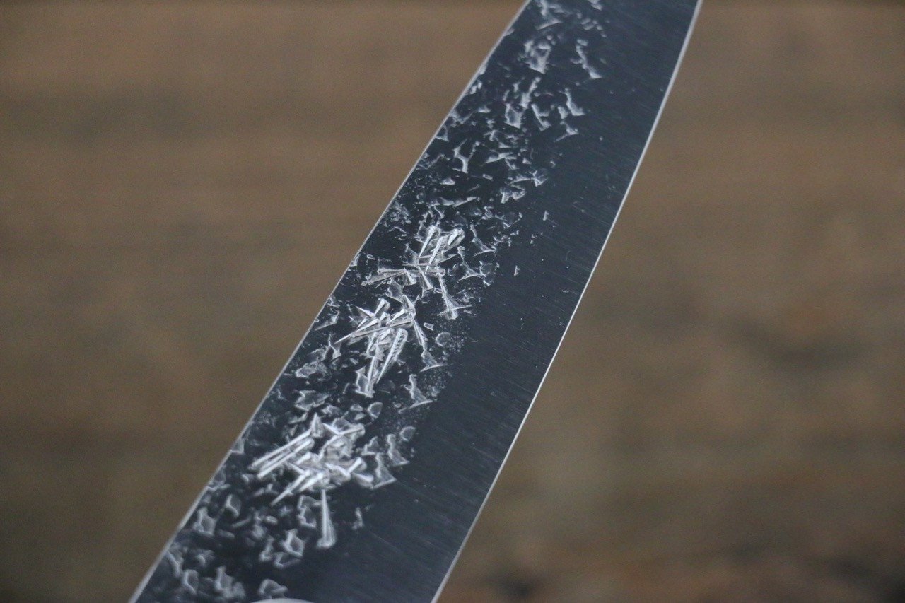 Yu Kurosaki Shizuku SG2 Hammered Petty-Utility 120mm Rosewood (ferrule: Red Pakka wood) Handle - Seisuke Knife