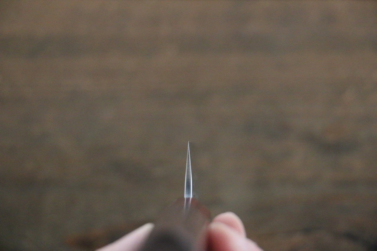 Yu Kurosaki Shizuku SG2 Hammered Petty-Utility 120mm Rosewood (ferrule: Red Pakka wood) Handle - Seisuke Knife