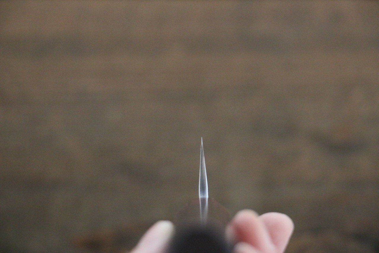 Yu Kurosaki Shizuku SG2 Hammered Petty-Utility 150mm Rosewood (ferrule: Red Pakka wood) Handle - Seisuke Knife