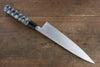 Takeshi Saji Blue Steel No.2 Colored Damascus Gyuto 210mm Silver Lacquered Handle - Seisuke Knife