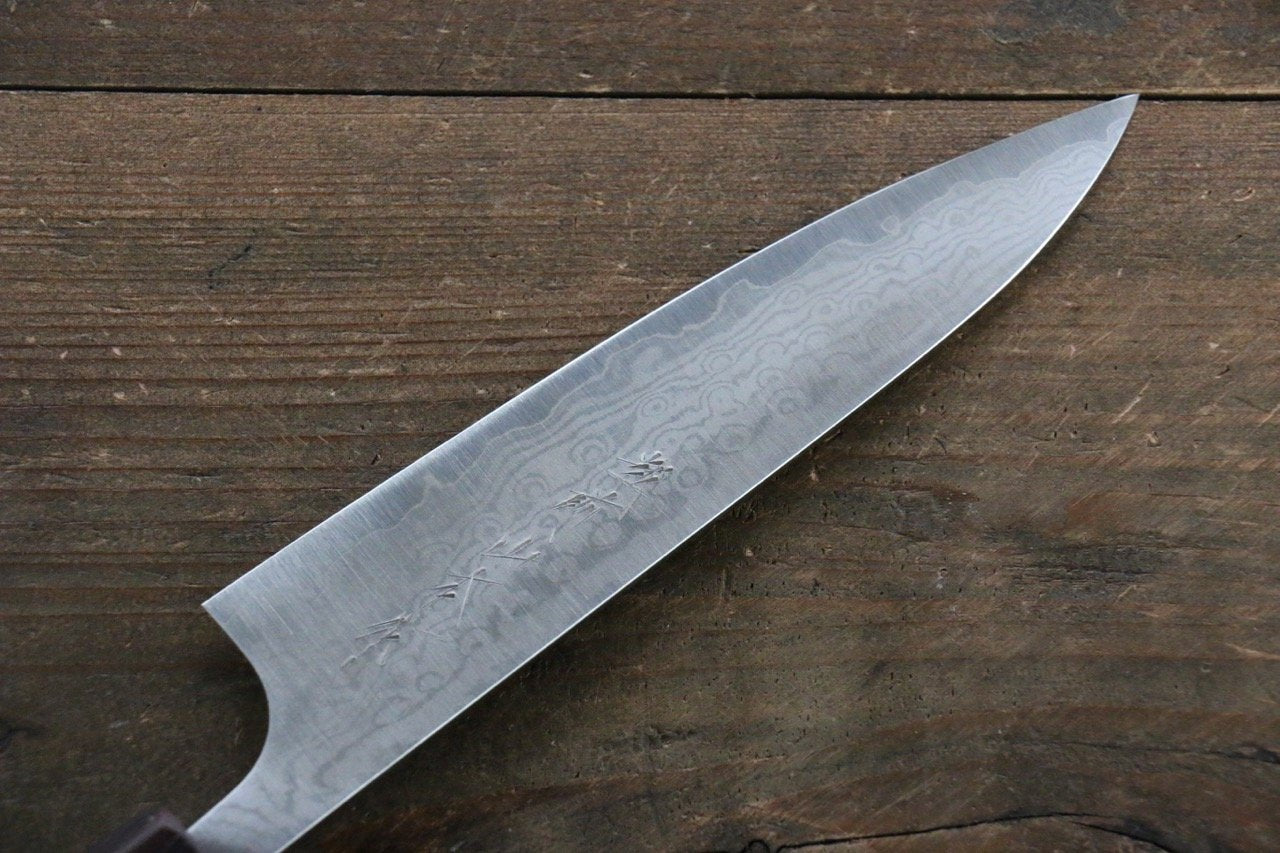 Nao Yamamoto VG10 Damascus Petty-Utility 130mm Shitan Handle - Seisuke Knife