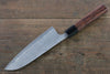 Nao Yamamoto SG2 Damascus Santoku 170mm with Shitan Handle - Seisuke Knife