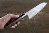 Nao Yamamoto SG2 Damascus Santoku 170mm with Shitan Handle - Seisuke Knife