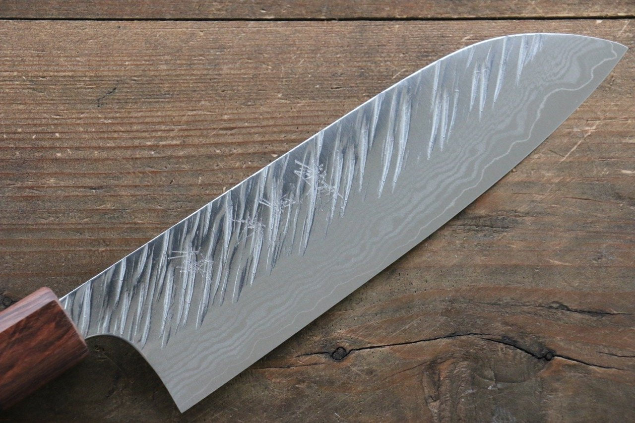 Yu Kurosaki Fujin VG10 Hammered Santoku 165mm - Seisuke Knife