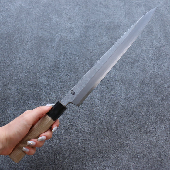 Kikuzuki White Steel No.2 Nashiji Yanagiba 300mm Magnolia Handle - Seisuke Knife