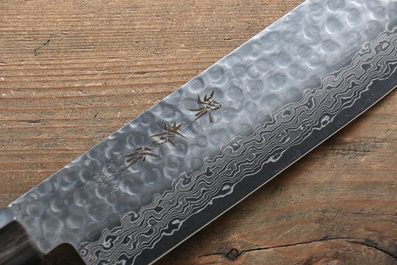 Sakai Takayuki 45 Layer Damascus AUS10 Nakiri Japanese Chef Knife 160mm with Magnolia Handle - Seisuke Knife
