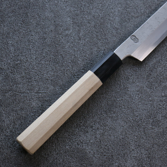 Kikuzuki White Steel No.2 Nashiji Sakimaru Takohiki 300mm Magnolia Handle - Seisuke Knife