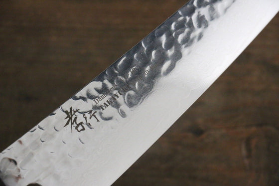 Sakai Takayuki VG10 33 Layer Damascus Gyuto Knife 210mm with Keyaki Elm Handle - Seisuke Knife