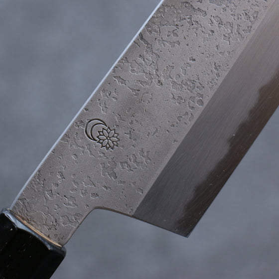 Kikuzuki White Steel No.2 Nashiji Santoku 180mm Magnolia Handle - Seisuke Knife