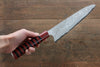 Takeshi Saji VG10 Damascus Gyuto 240mm Cashew paint (Red) Handle - Seisuke Knife - Slide 7