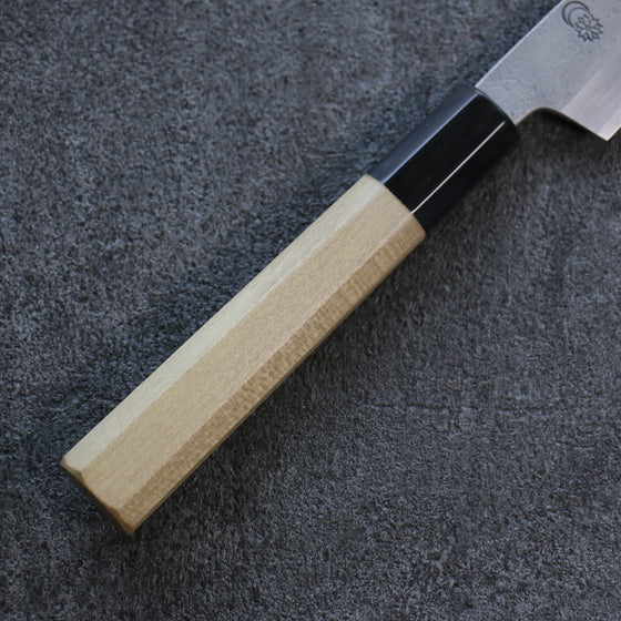 Kikuzuki White Steel No.2 Nashiji Kiritsuke Petty-Utility 135mm Magnolia Handle - Seisuke Knife