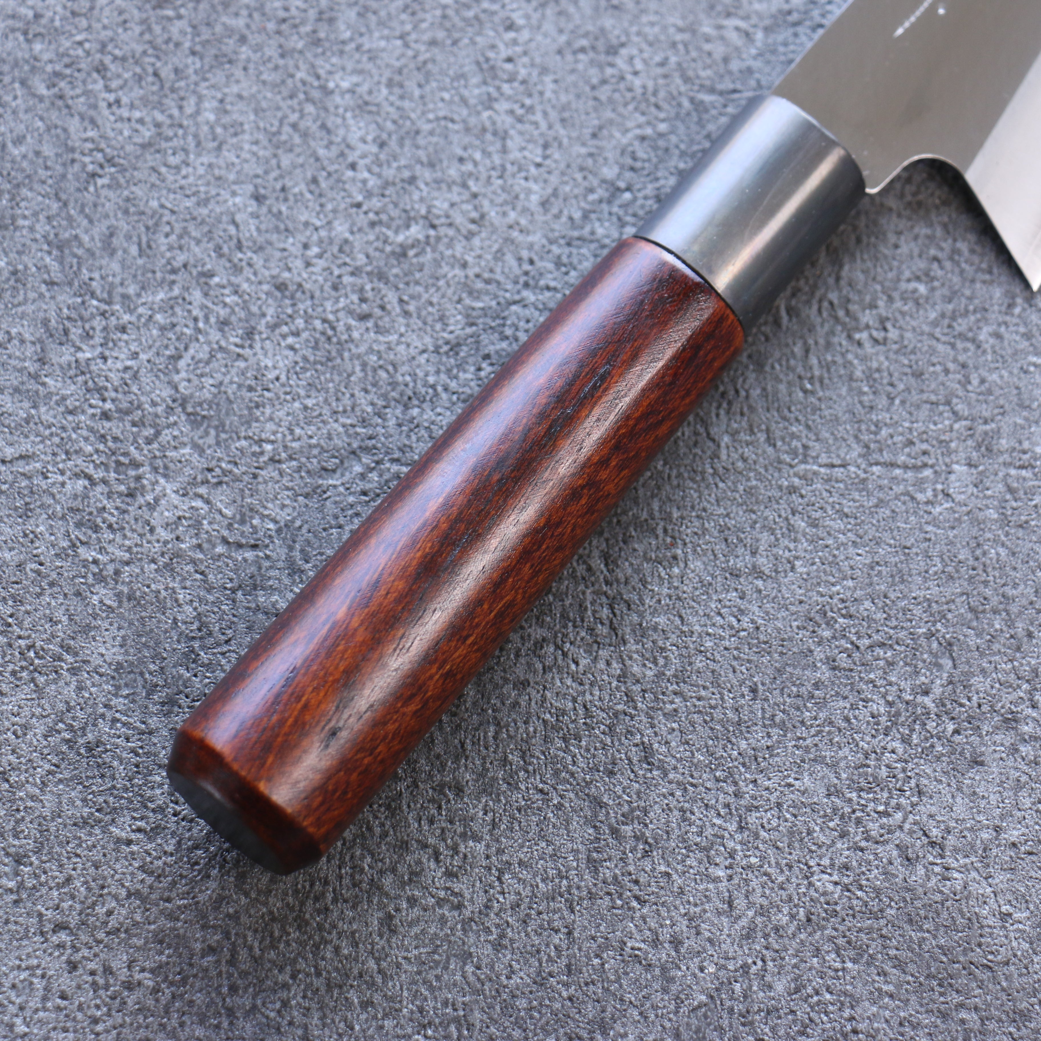 Misuzu VG10 Kasumitogi Small Bunka 150mm Brown Lacquered Handle - Seisuke Knife